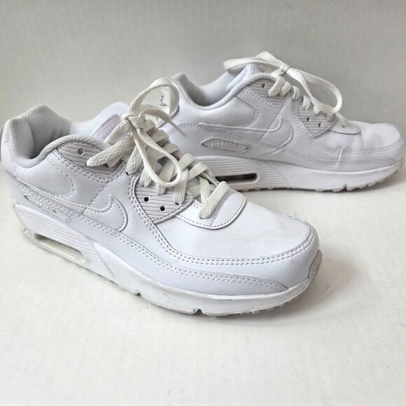Nike Shoes Youth 6.5 GS Triple White Sneakers CD6864 Womens 8 - Picture 6 of 12